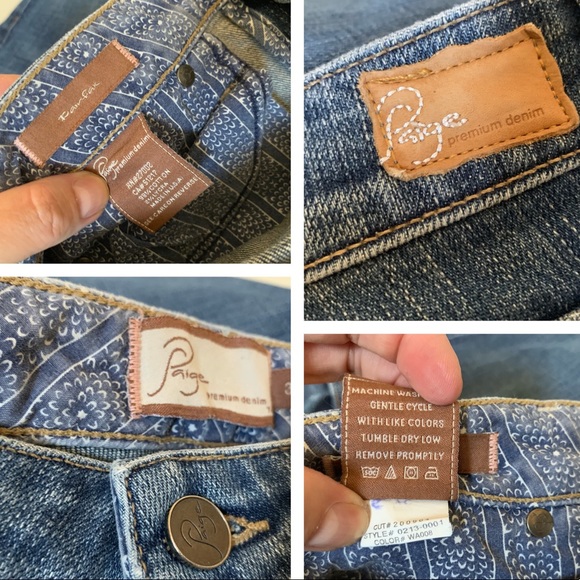 FINAL PRICE Paige Premium Denim Fairfax Cropped Jeans 30 - Picture 6 of 12